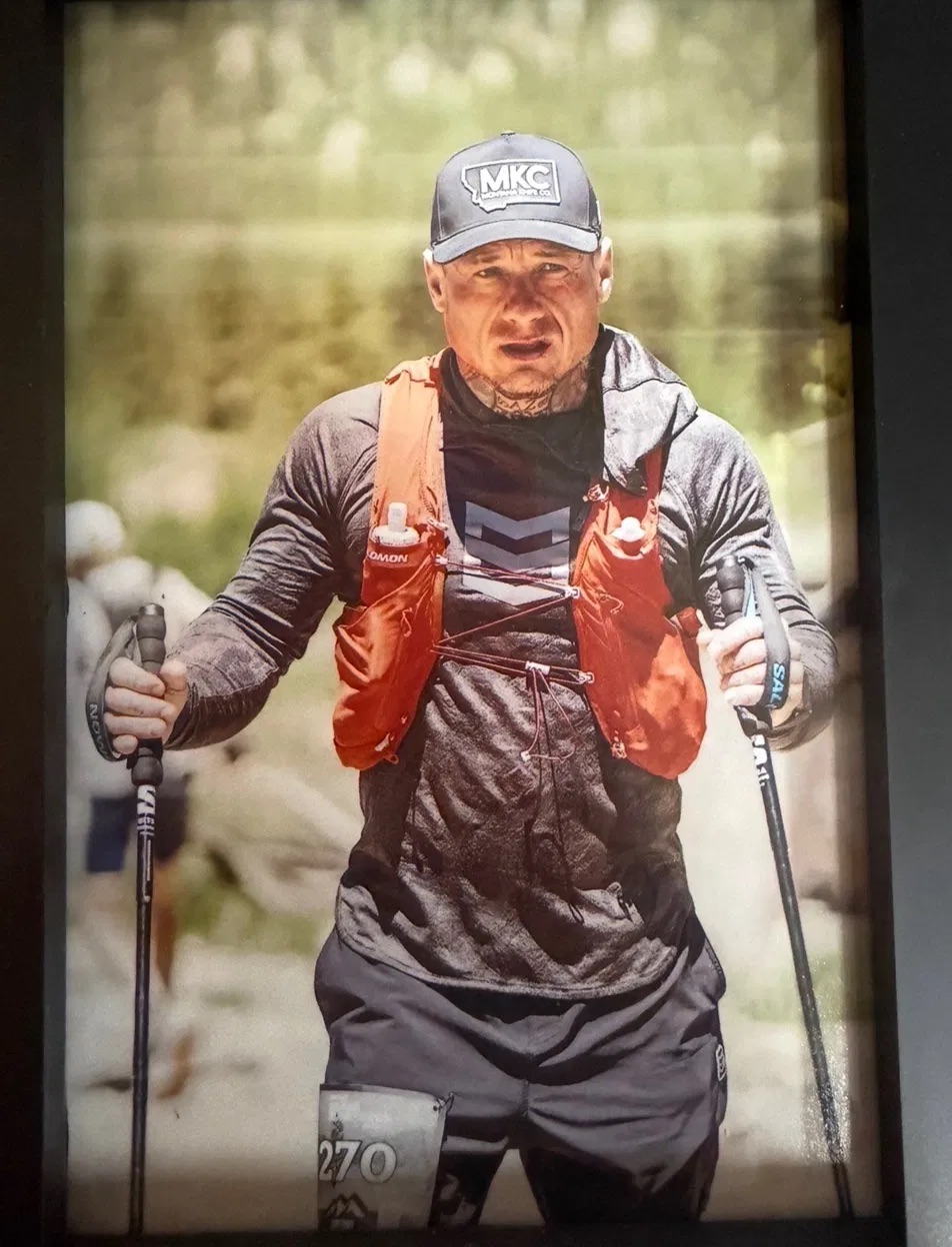 James Stone on a trail run